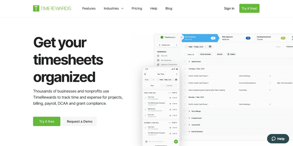 timerewards homepage