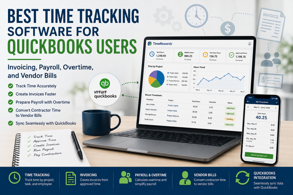 QuickBooksBlogJune2026 | project time tracking - TimeRewards